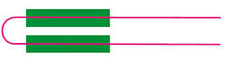 Wire with two beads